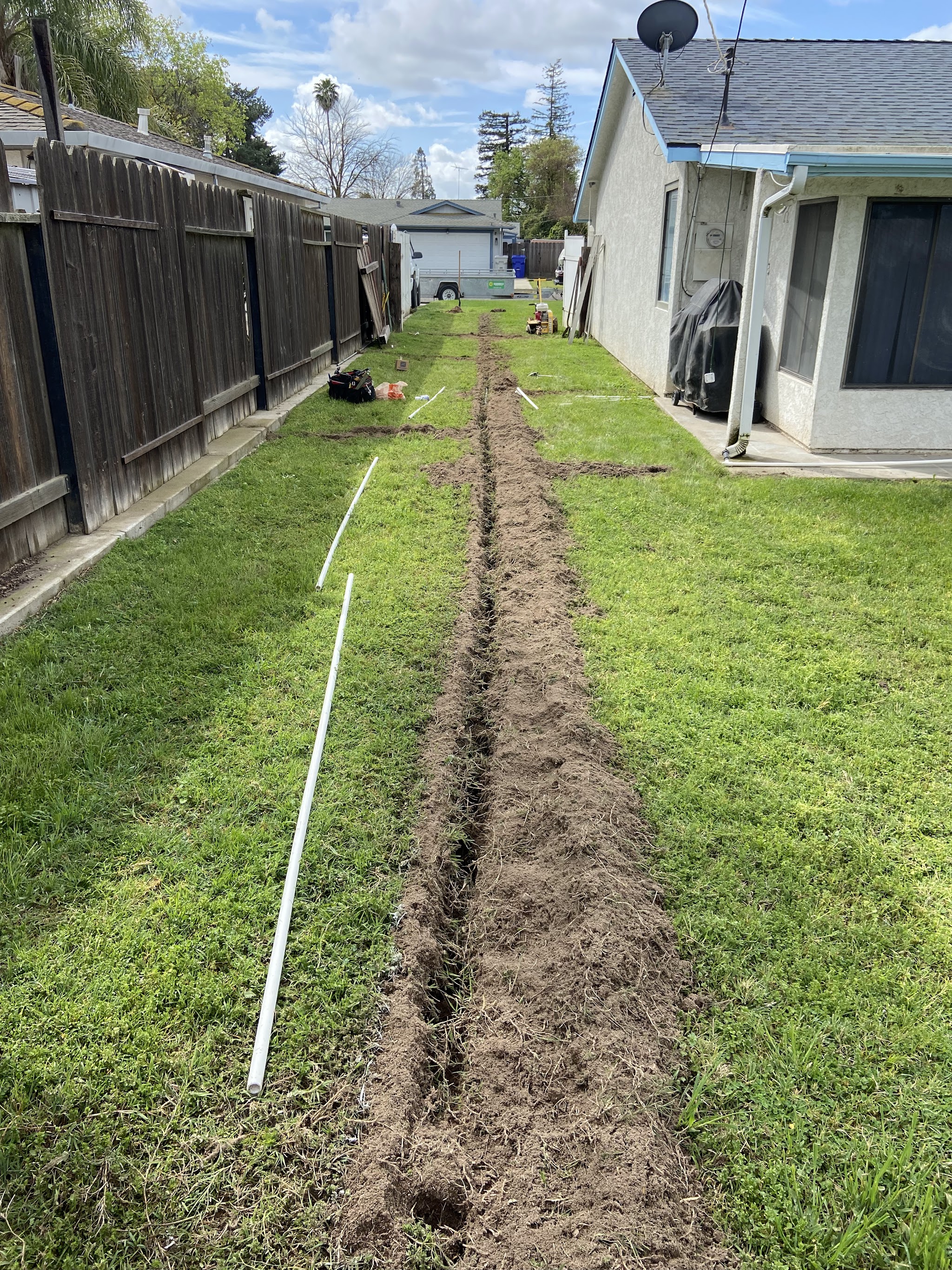 Irrigation repair work in Merced